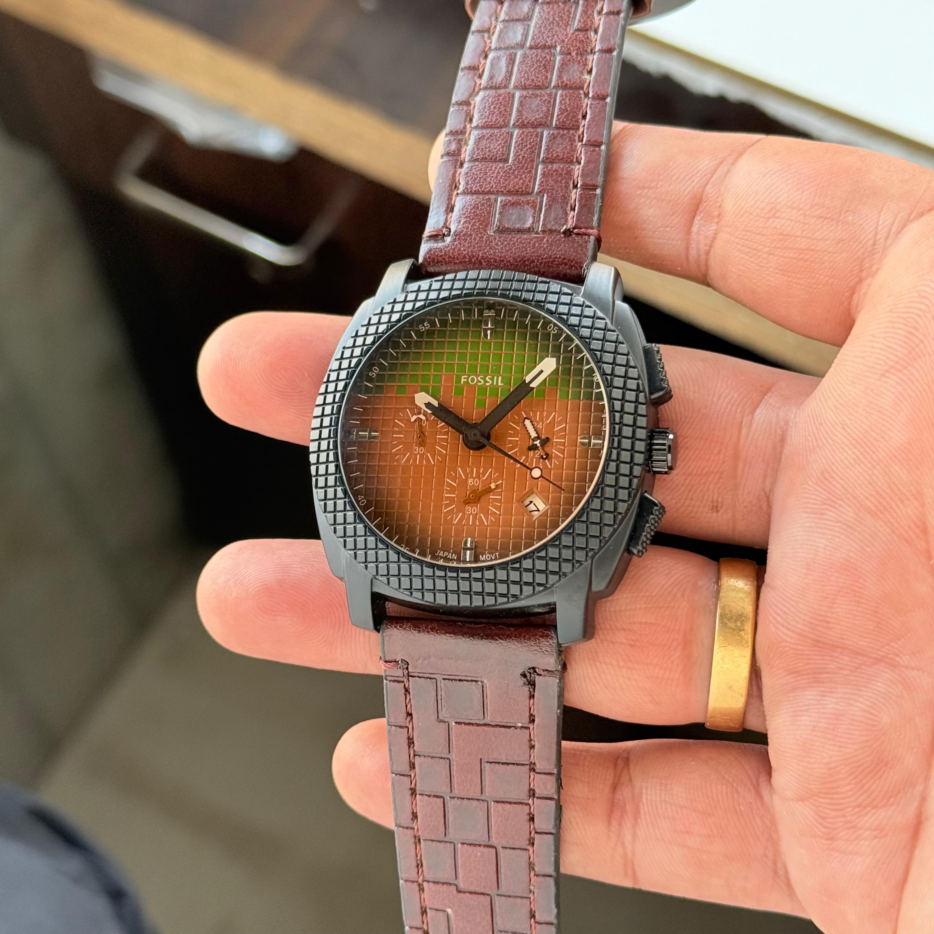 Fossil Minecraft Chronograph